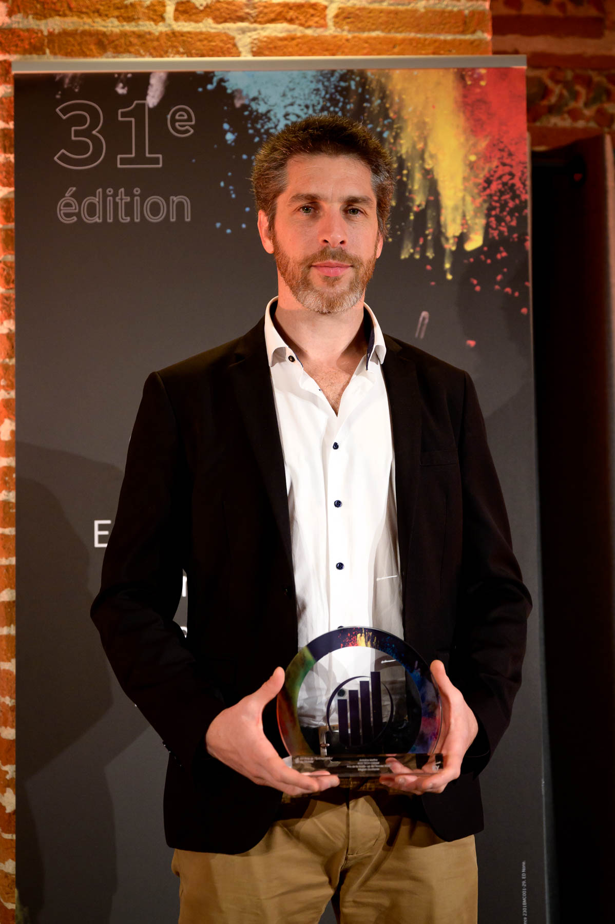 Antoine Meffre erhält den Preis für das Start-up des Jahres